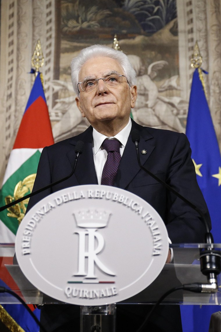 Image: Italian President Sergio Mattarella