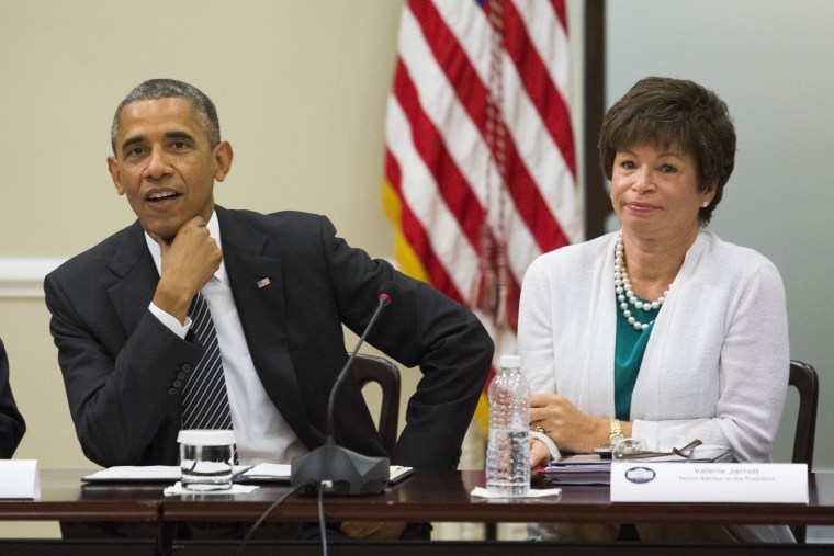 Image: Barack Obama and Valerie Jarrett