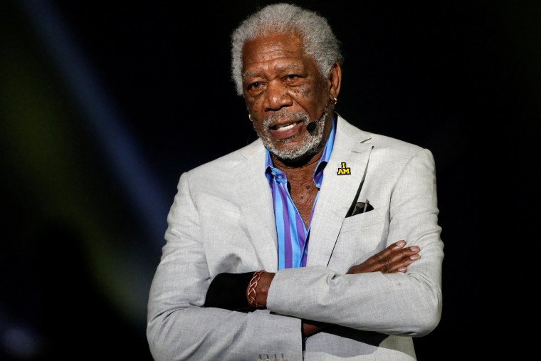 Image: Morgan Freeman speaks during the opening ceremonies of the Invictus Game