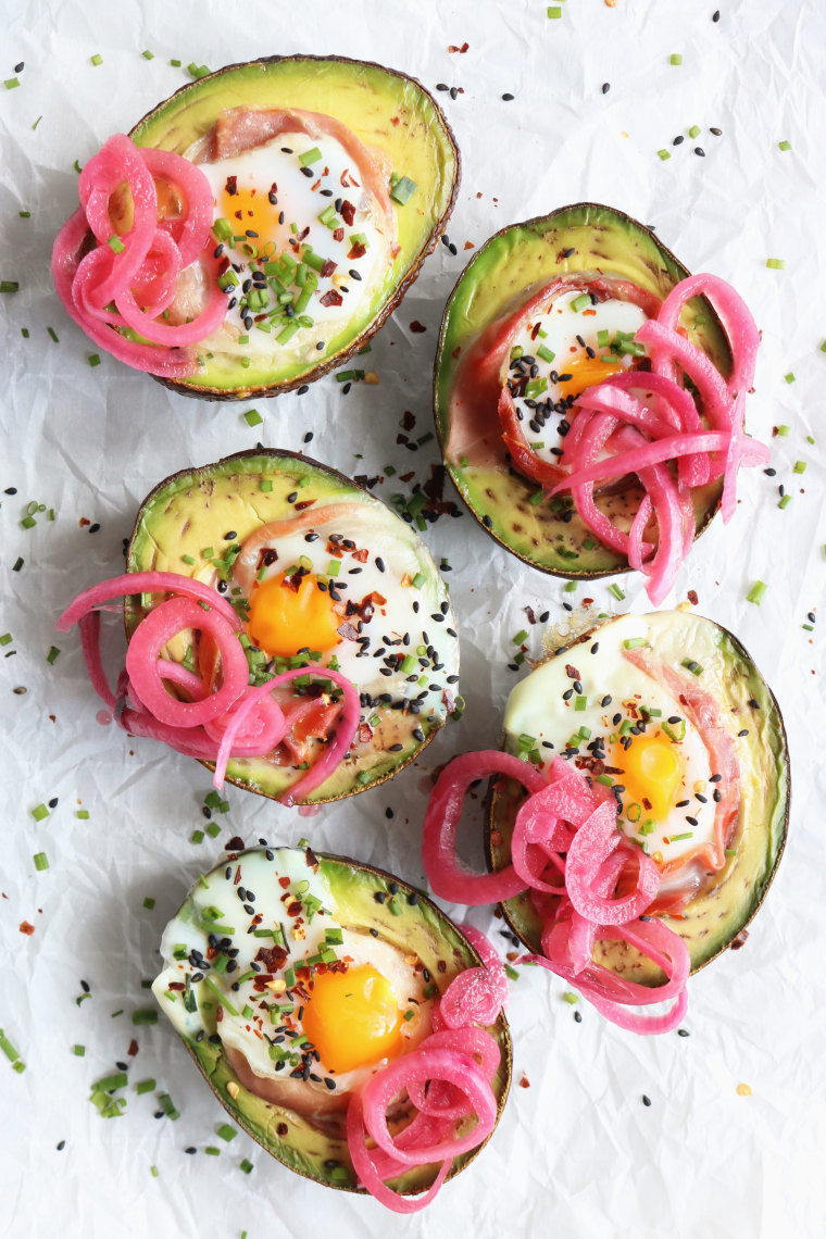 Egg Prosciutto Stuffed Avocado Boats