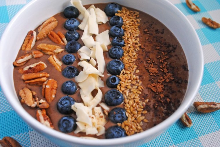 Chocolate Banana Avocado Smoothie Bowl