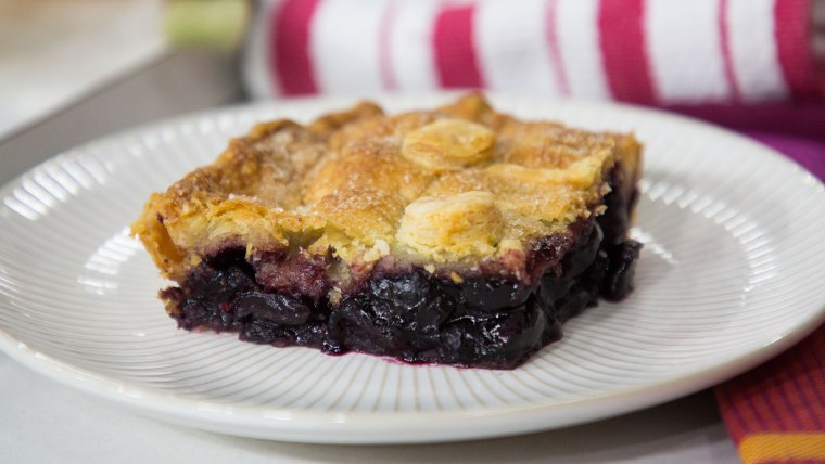 Gesine Bullock- Prado's Summer Cherry Lattice Slab Pie