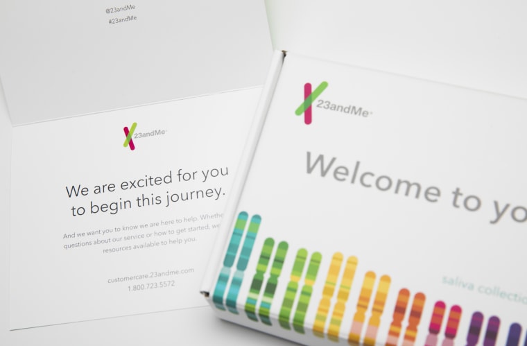Image: A 23andMe genetic testing kit