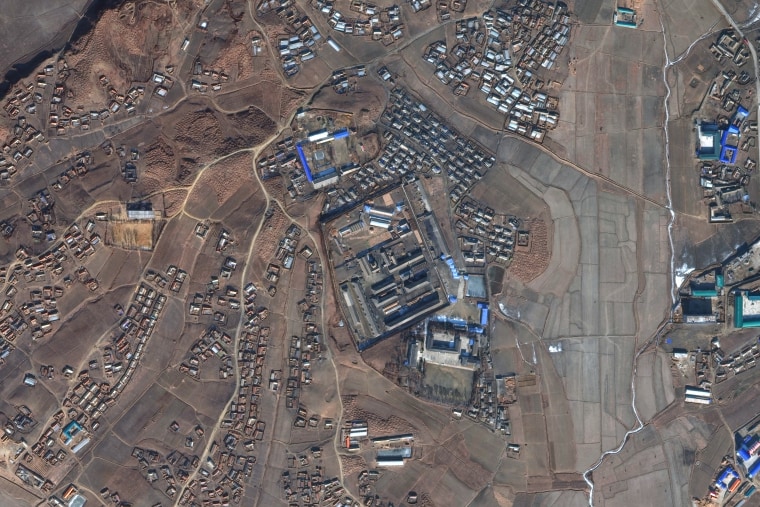 DigitalGlobe satellite imagery of Sinuiju concentration camp (Kyo-hwa-so No. 3) - a reeducation camp in North Korea.
