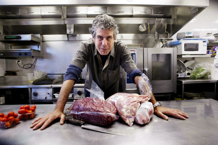 Image: Chef Anthony Bourdain from New York in Sydney, 17 March 2005. SHD Picture by JA