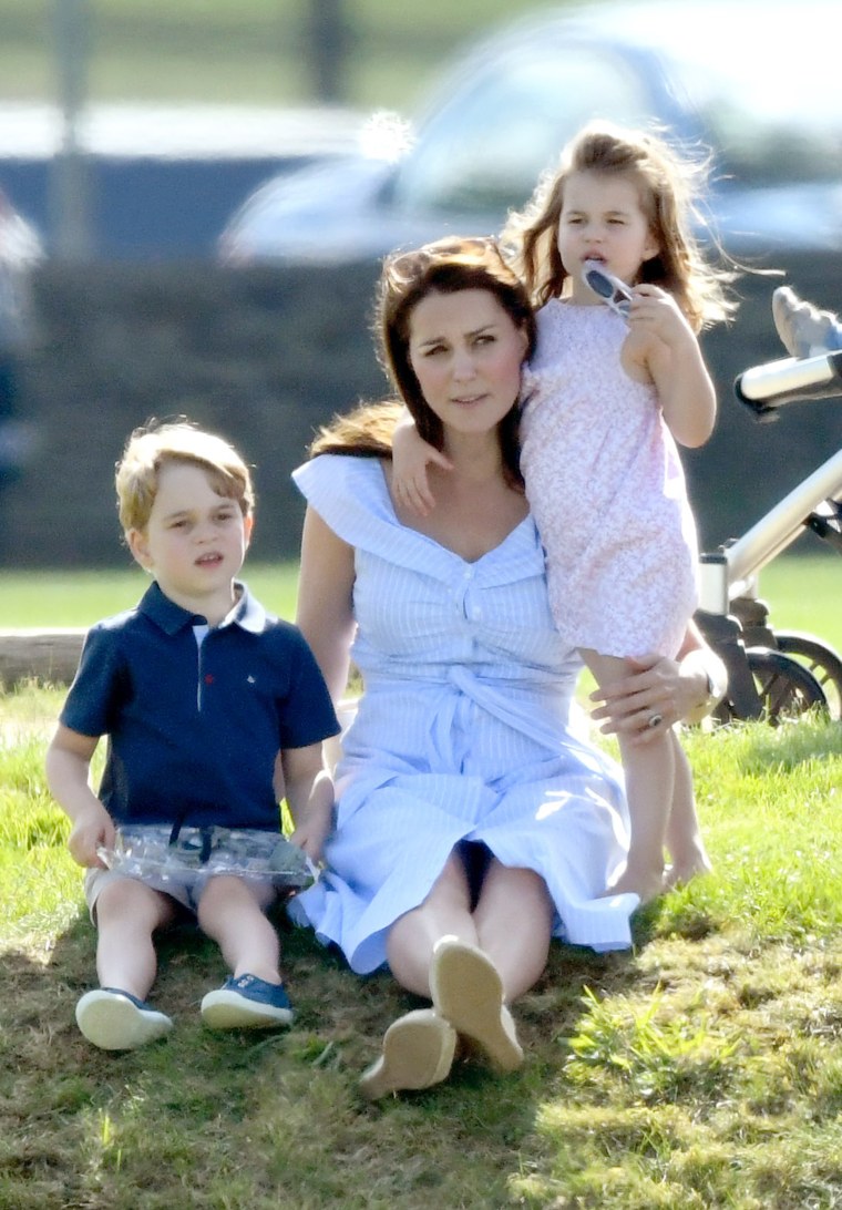 Former Kate Middleton wears blue Zara dress at polo match