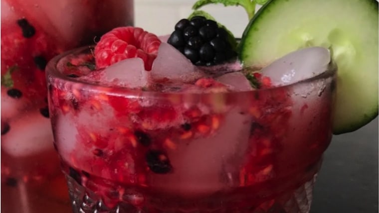 Berry, Mint and Cucumber Cooler