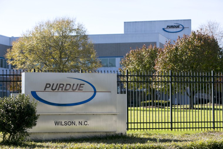 NC: A logo sign outside of a facility occupied by Purdue Pharma L.P., in Wilson, North Carolina on Nov. 27, 2015.