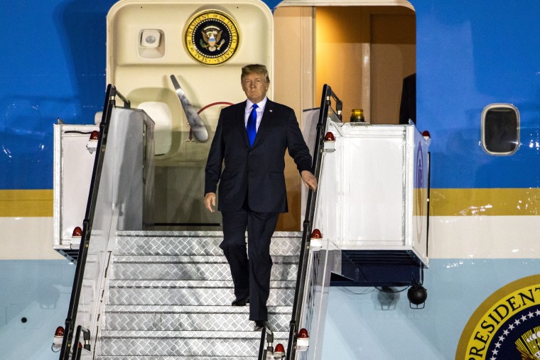 Image: President Trump arrives in Singapore for US-North Korea Summit