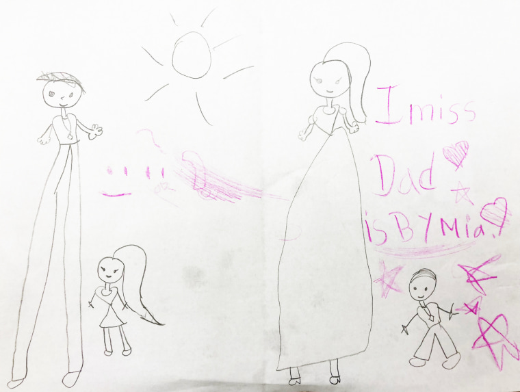 Image: A drawing by Mia, Xiu Qing You 's oldest child