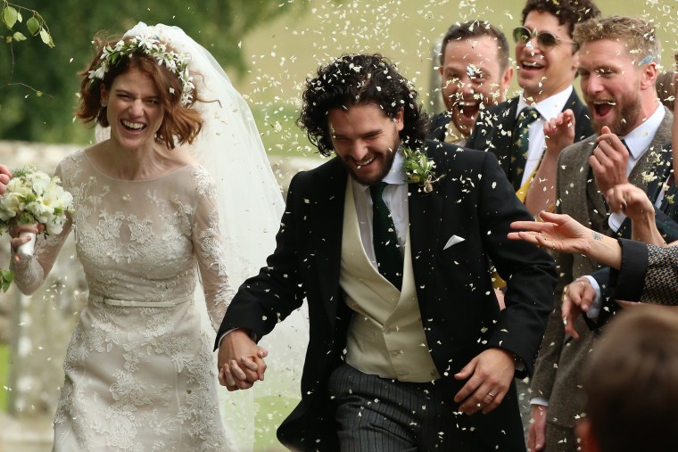 Sophie Turner Attended Kit Harington and Rose Leslie's Wedding in