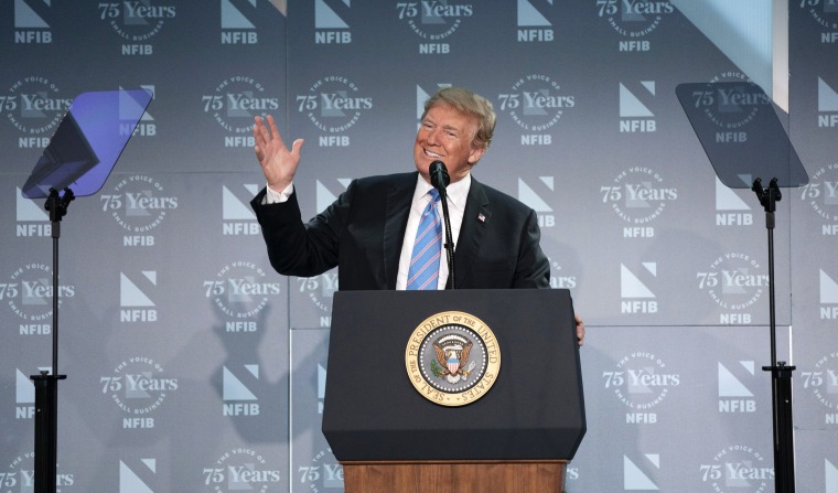 Image: Trump addresses the National Federation of Independent Businesses