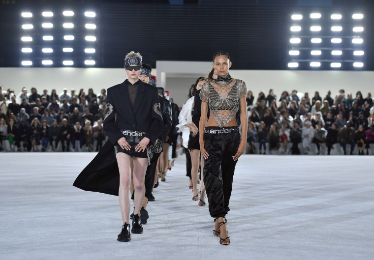 Image: Models walk the runway at the Alexander Wang Collection 1 show