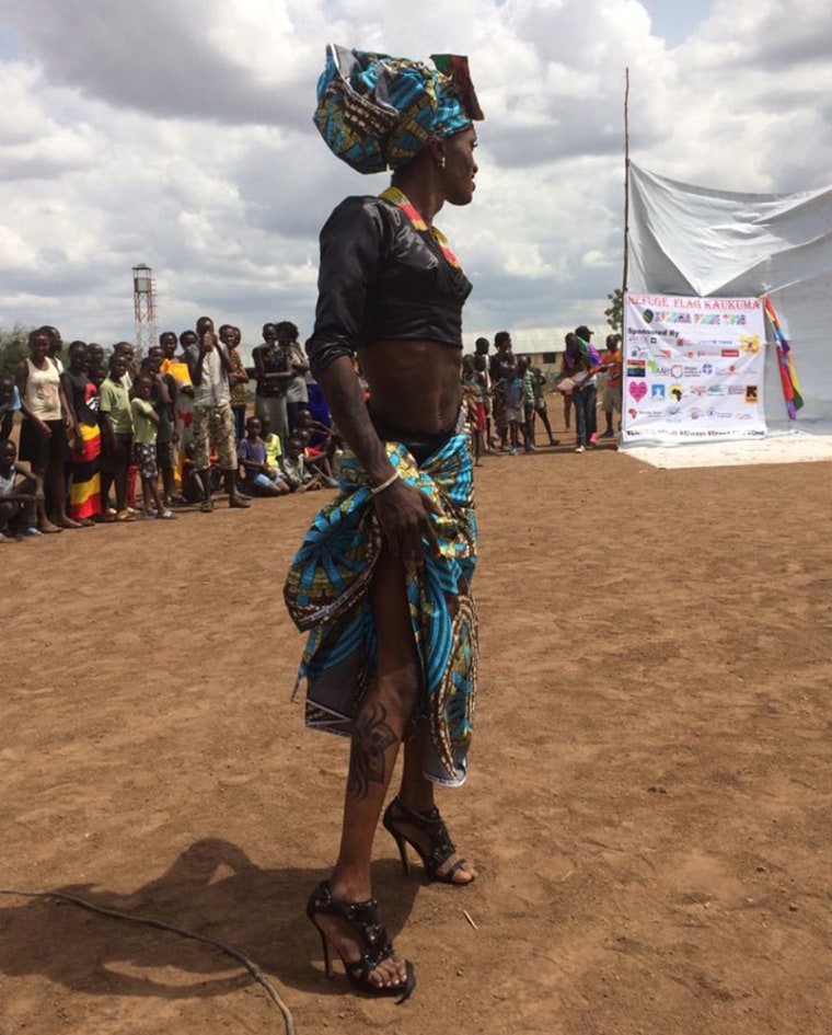 Image: A participant of an LGBTQ pride eventat the Kakuma Refugee Camp in Kenya