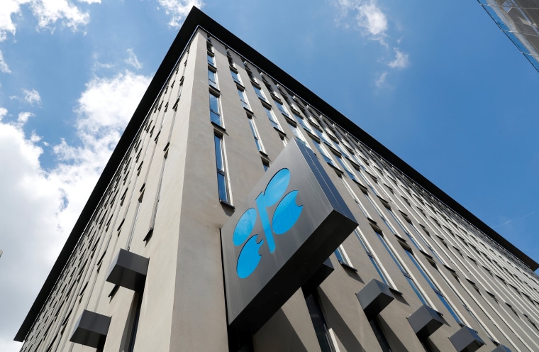 Image: FILE PHOTO: The OPEC logo is seen at OPEC's headquarters in Vienna
