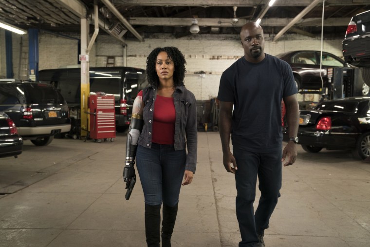 Image: Simone Missick and Mike Colter in Marvel's Luke Cage season 2.