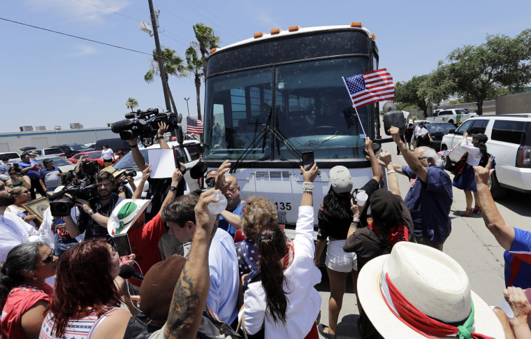 Image: McAllen Texas immigration protest