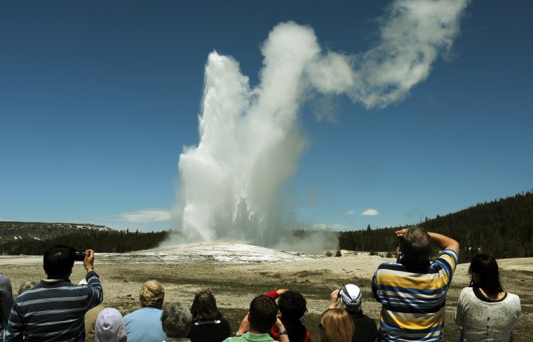 'Old Faithful' geyser, Yellowstone National Park