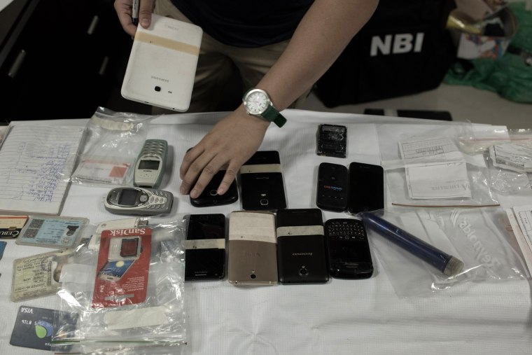 Image: Some of the evidence collected during the raid.