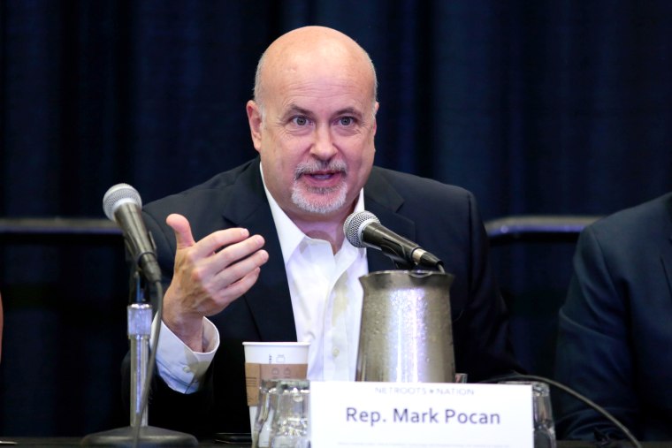 U.S. Rep. Mark Pocan (D-WI) speaks at breakout session \"Making Congress Listen: How to Transform Trump Anger and Movement Energy into Victories on Capitol Hill\" at the Netroots Nation annual conference for political progressives in Atlanta
