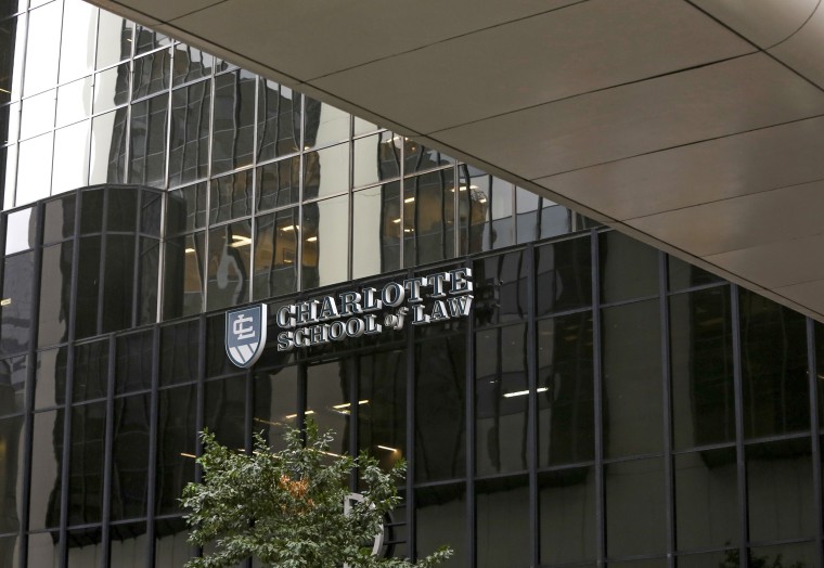 The Charlotte School of Law, a for-profit school that shut its doors in August, in Charlotte, N.C.