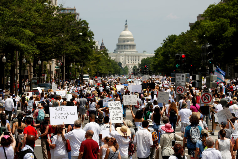 Image: Immigration protest Washington