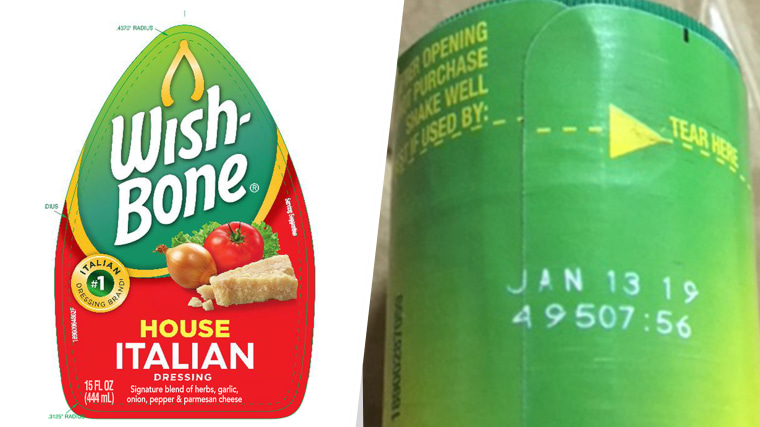 Wish Bone Salad Dressing Issues Allergy Alert On Undeclared Milk and Egg in 15 oz. Wish-Bone House Italian Salad Dressing