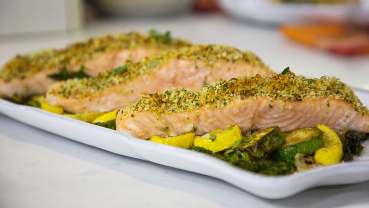 One-Pan Herb-Crusted Salmon & Veggies