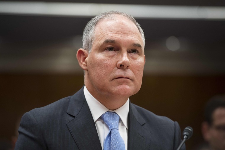 Image: Environmental Protection Agency (EPA) Administrator Scott Pruitt testifies about the fiscal year 2018 budget