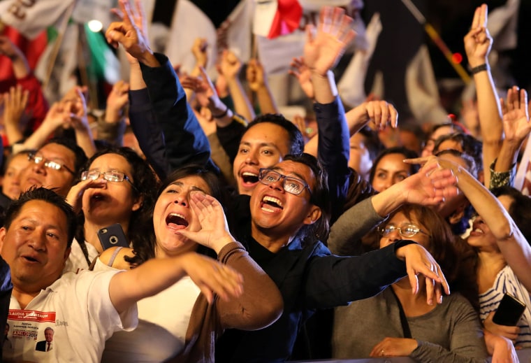 Image: Supporters celebrate