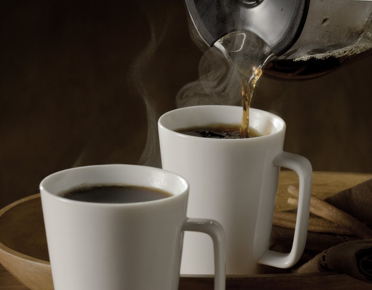 Image: Pouring hot coffee
