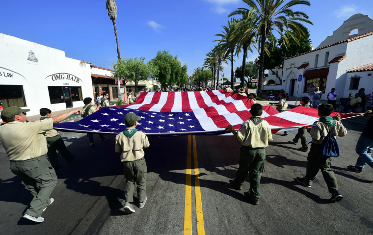 Image: Fourth of July celebrations San Gabriel, California