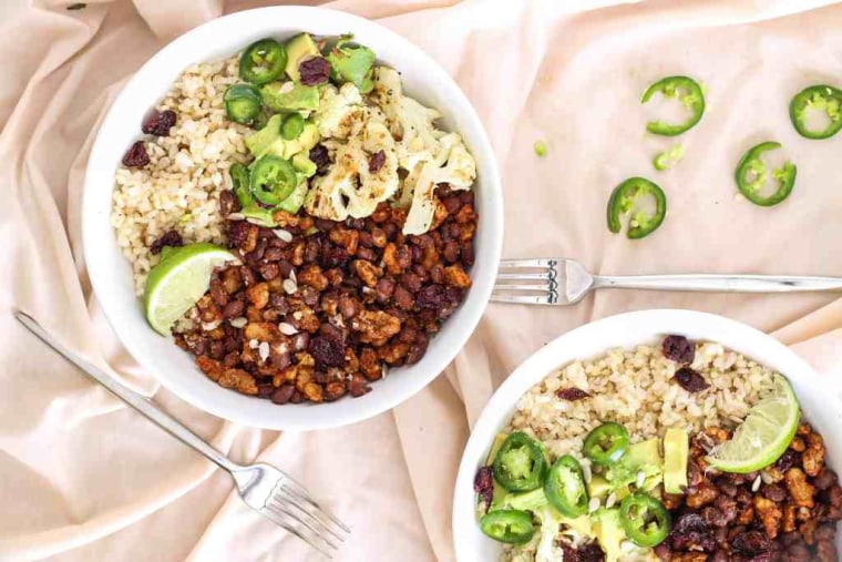 Chili lime Buddha bowls.