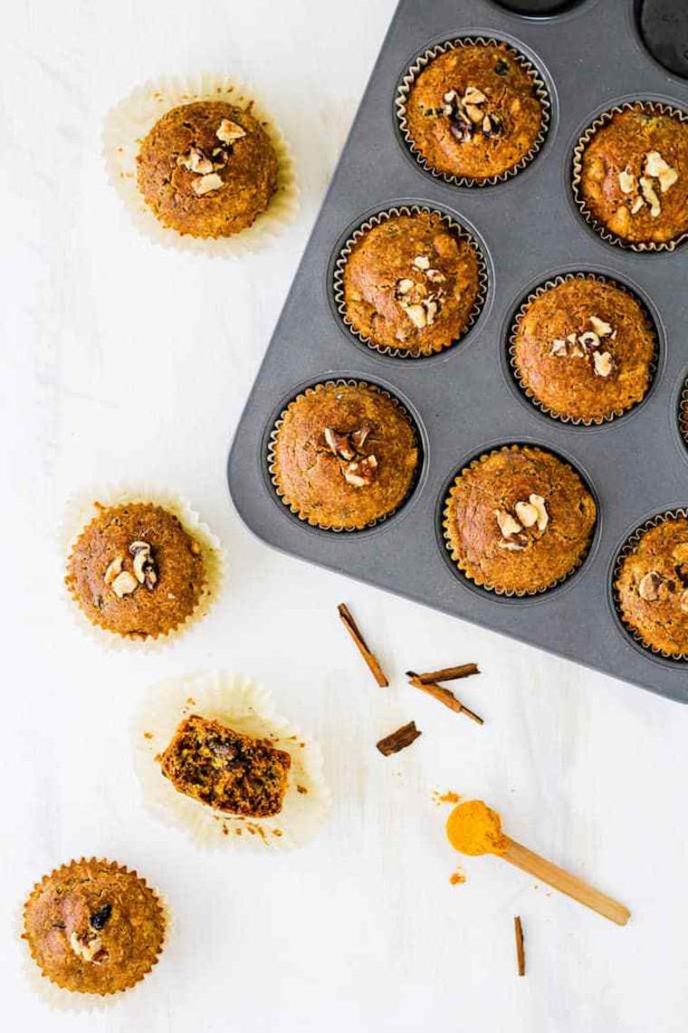 Golden milk muffins.