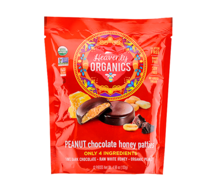Heavenly Organics Peanut Chocolate Honey Patties
