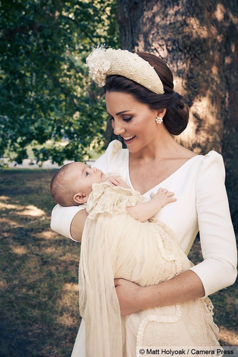 Duchess Kate holds Prince Louis in a beautiful close up.