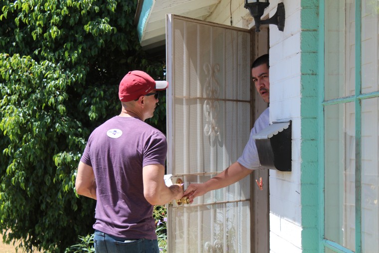 David Garcia canvassing in Arizona.