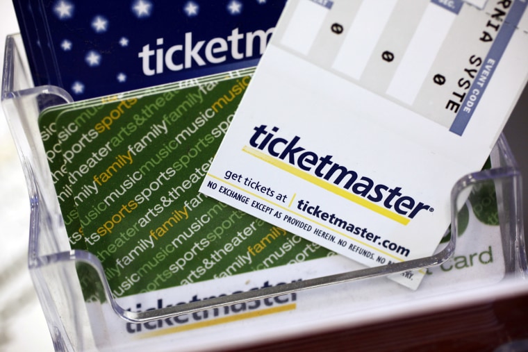 Image: Ticketmaster tickets and gift cards