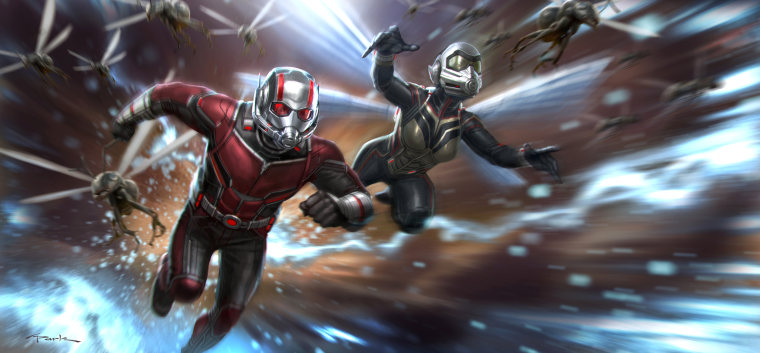 Image: Scott Lang, played by Paul Rudd, and The Wasp, played by Evangeline Lilly