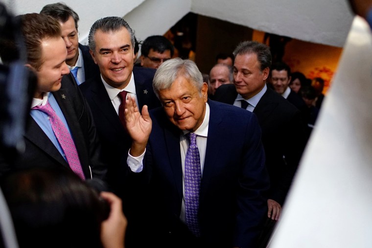 Image: Mexico's president-elect Andres Manuel Lopez Obrador