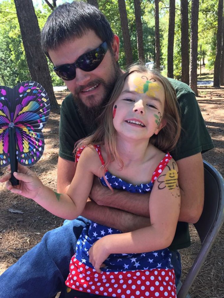 Image: Brooklyn Collins and her father Stephen