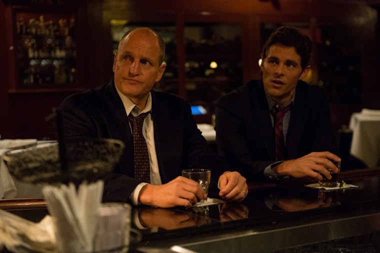 Woody Harrelson and James Marsden in "Shock and Awe."