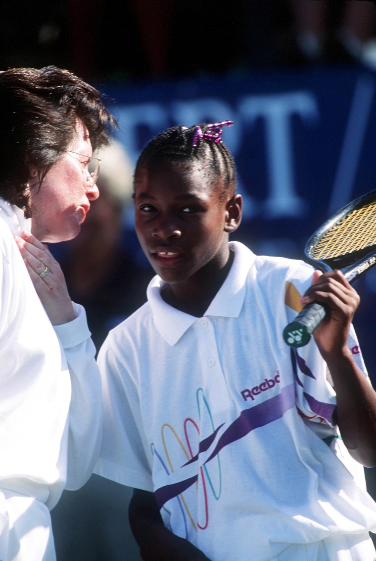 Image: Billie Jean King, Serena Williams