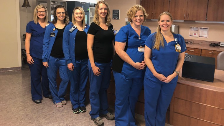 Six nurses pregnant