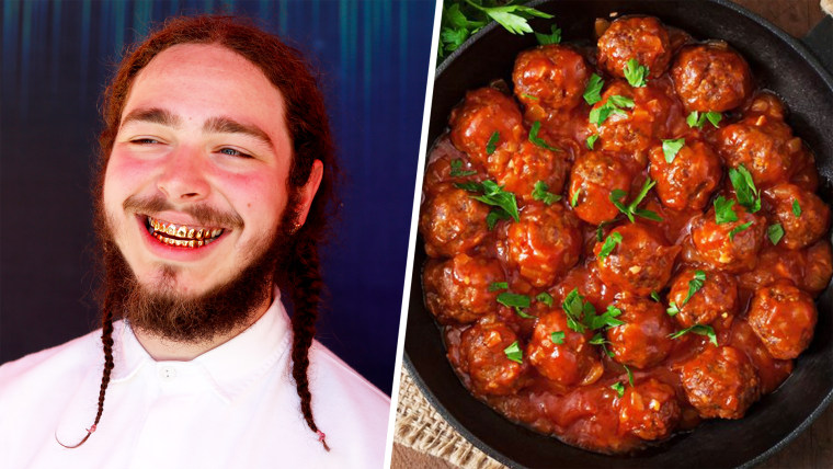 Rapper Post Malone needed some help understanding meatballs and Twitter came to the rescue.