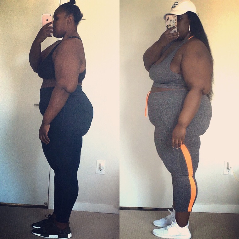 Janielle Wright employed the intermittent fasting technique, where you only allow yourself to eat within a certain window of time, to cut her caloric intake.
