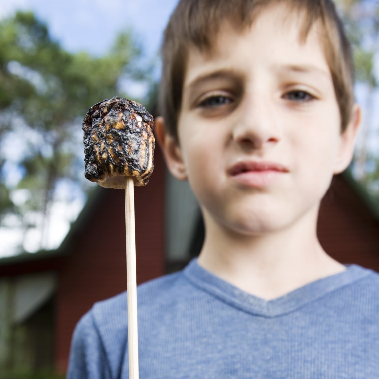 Boy with Roasted Marshmallow