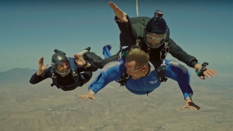 James Corden, Tom Cruise, Skydiving