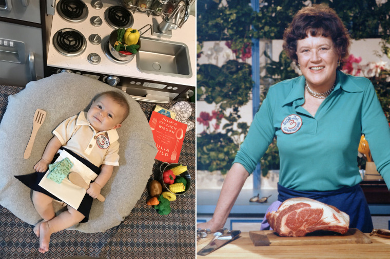 Baby Liberty as chef, author and television personality Julia Child.