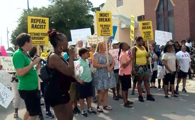 A vigil and rally was held to remember Markeis McGlockton who was killed Thursday after an argument in a store parking lot in Clearwater, Florida.